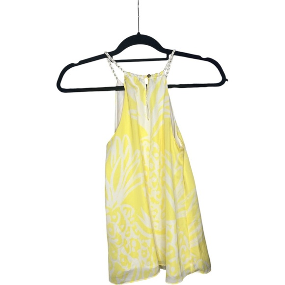 Lilly Pulitzer Yellow and White Tank Top XS - Picture 4 of 4